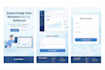 create a responsive landing page with HTML, CSS, javascript