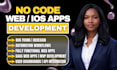 do no code web app, bubble io developer, glide, adalo web app development