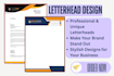 do custom letterhead design, and stationery design for you