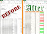 do excel data cleaning, format and organize your excel data