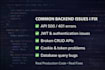 fix nodejs nestjs backend bugs and API issues