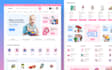 design clean modern website ui landing page ui