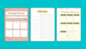 design printable planners and journals