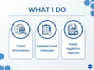 update shipment statuses and manage logistics