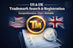 handle US and UK trademark search and registration