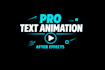 professionally animate your text using after effects