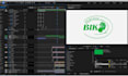 create a modern custom logo animation for tech startups