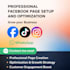 be setup SEO optimization professional facebook page