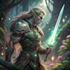 create a fantasy game character art