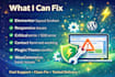 fix wordpress bugs, errors and elementor issues