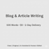 write blog article content