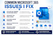 troubleshoot and fix microsoft 365 outlook email issues