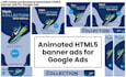 create professional animated HTML5 banner ads for google ads