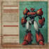 draw mecha robot character sheet design
