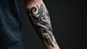 custom an abstract black tattoo design