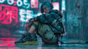 illustrate you as a cyberpunk style character