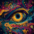 create magical abstract art, psychedelic, surrealism, cubism