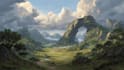 digitally paint fantasy landscape