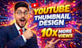 design catchy youtube thumbnail