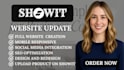 do website design, custom showit website design, showit redesign, update showit