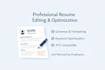 professionally proofread and edit your resume or CV