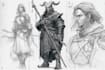 sketch fantasy character concept art
