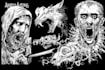 draw a metal, horror, dark art