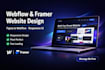 design webflow website, framer website, figma to webflow framer landing page