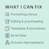fix, format and improve your documents