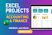 provide expert accounting and finance services using excel