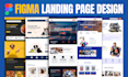 do figma landing page design and website UI UX