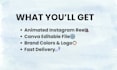 create editable business promo reels canva template