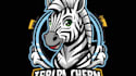 do unique animal zebra mascot logo