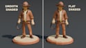 make low poly 3d character model