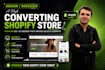 design or redesign a high converting shopify store with premium UX UI