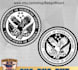 make retro veteran american eagle logo