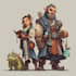 make a fantasy dnd party charecter art