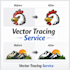 clean vector tracing and image to vector conversion