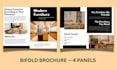 design an editable canva brochure bifold, trifold, quad fold