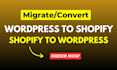 migrate woocommerce to shopify, wordpress to shopify migration, wix to shopify