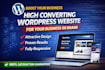 design a high converting wordpress website for your business or brand
