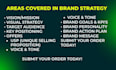 create a brand or marketing strategy and action plan