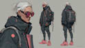 illustrate you as a cyberpunk style character