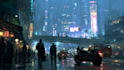 create cyberpunk city concept, sci fi illustrations