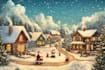 draw unique christmas illustration