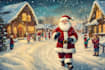 draw unique christmas illustration