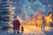 design christmas themed illustration