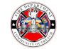 design a custom modern fire fighter logo