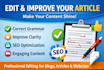edit and improve your article or blog post