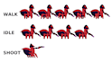 create hand drawn 2d character animations for your game